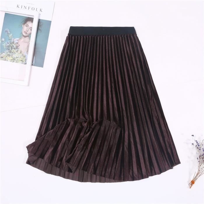 Jupe 2019 nouveau automne hiver taille haute jupe Skinny femme