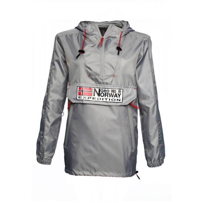 GEOGRAPHICAL NORWAYAnorak GNCHOUPAW à capuche - Gris clair - Femme