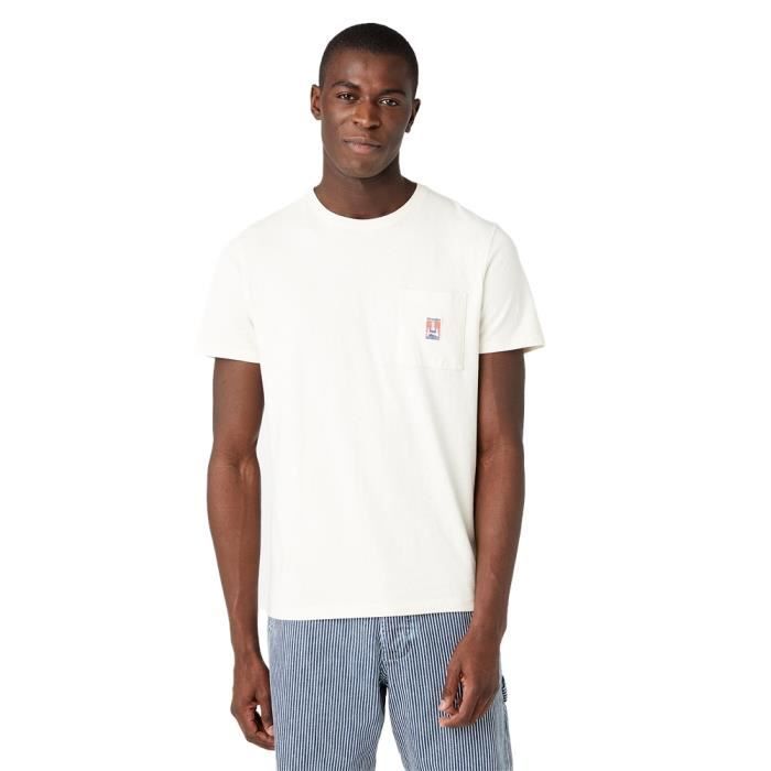 T-shirt Wrangler Casey Natural - blanc