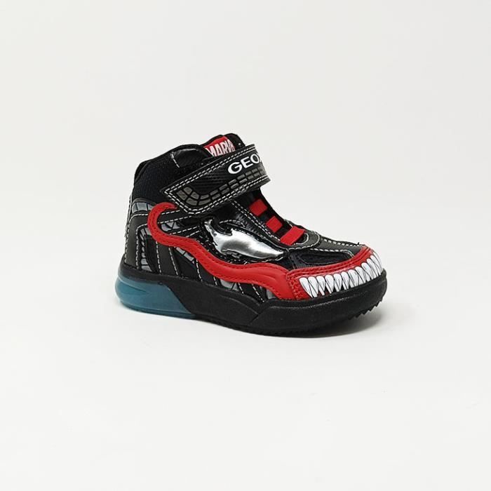 Geox Baskets Geox Junior Gray Boy CS - Geox - Spiderman - Noir - Enfant - Synthétique - Lacets