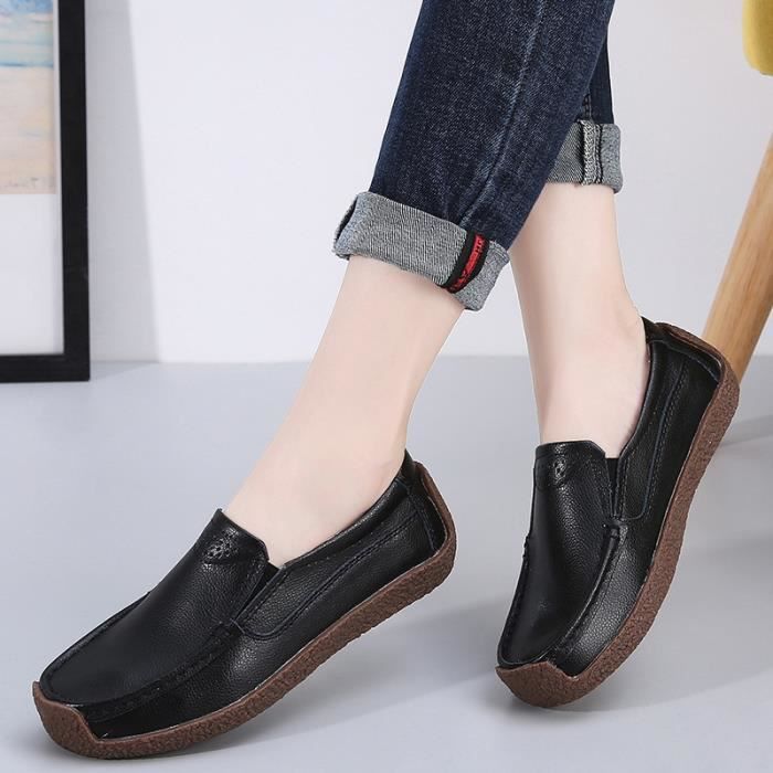 Mocassin Femme Confort classique impermeable et antiderapant haute