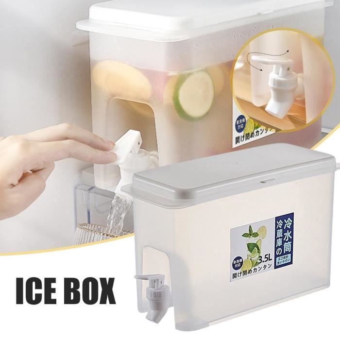 Distributeur De Boissons 5,3 L Avec Robinet - Plastique Qualité Alimentaire PC+ABS, Filtre Intégré - Pour Frigo, Fêtes, Maison