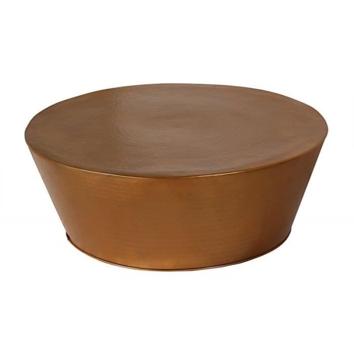 Table d'appoint en métal martelé alia 50 cm
