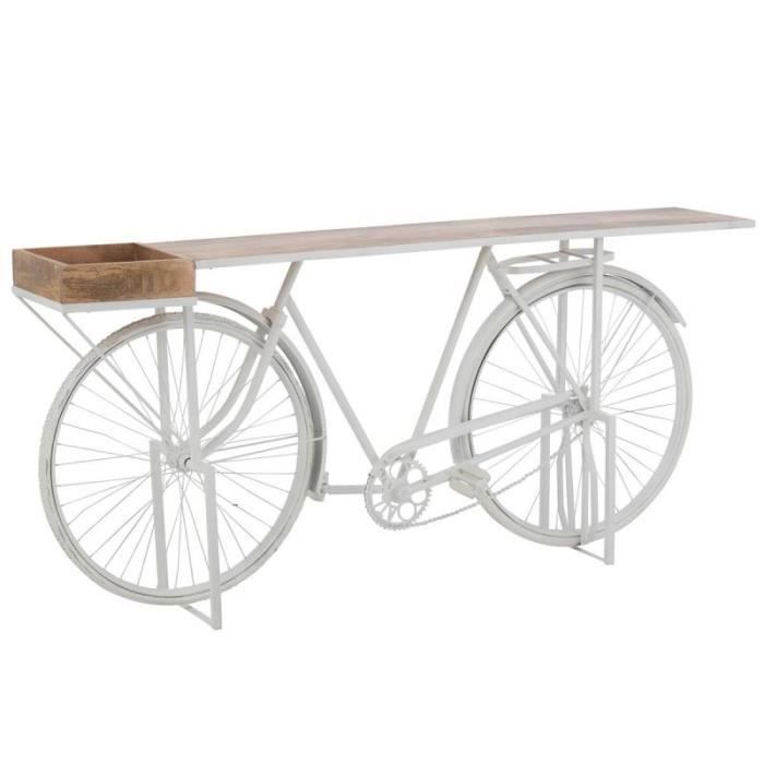 console - j-line - vintage - métal - blanc - vélo