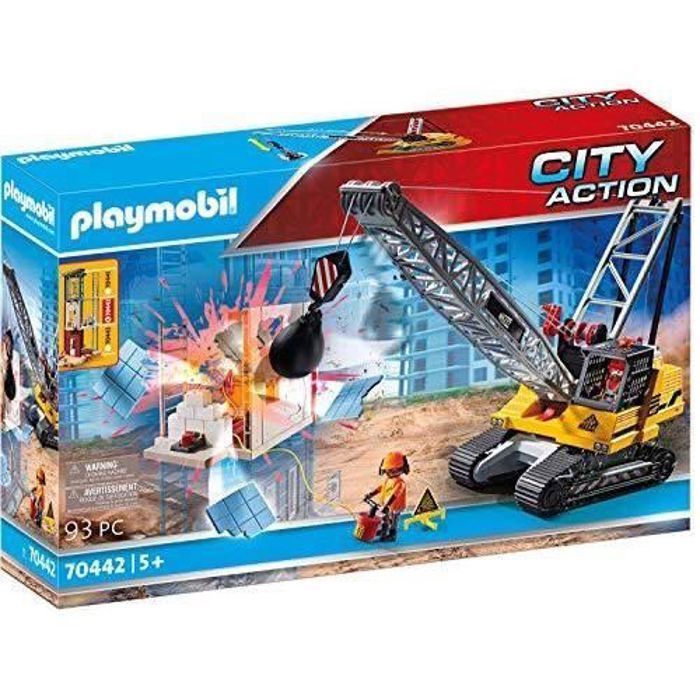 Jeu de construction - PLAYMOBIL - 70442 - Ouvriers et équipements de démolition - Accessoires inclus