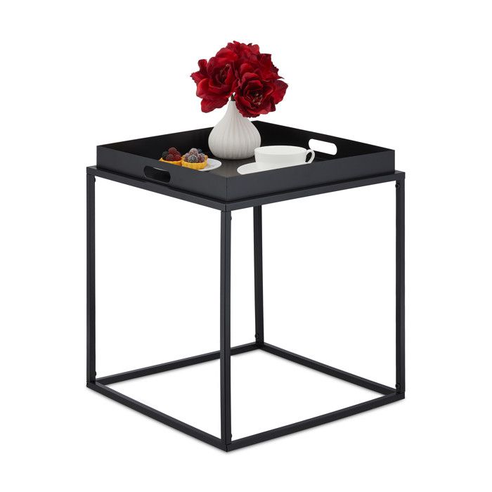 Relaxdays Table D'appoint Haute, Forme De U, Plateau En Verre, Cadre En Metal Meuble H X L X P 61 X 30 X 45 Cm Noir 84693663 Relaxdays Table D'appoint Haute, Forme De U, Plateau En Verre, Cadre En Metal Meuble H X L X P 61 X 30 X 45 Cm Noir 84693663