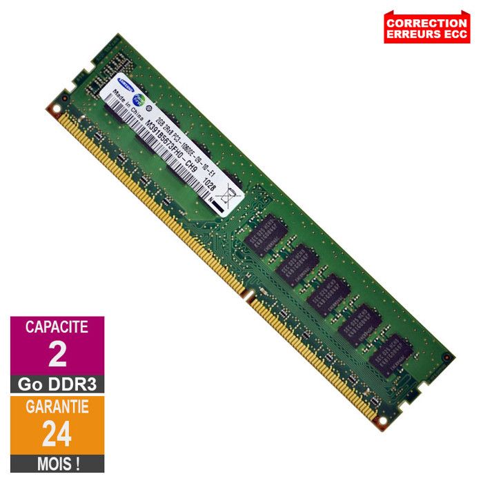 Samsung M391B5673FH0 CH9 2Go RAM DDR3 1333MHz - vue 2