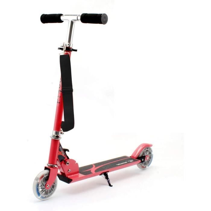 DREAMADE Trottinette Pliable Enfant - Scooter Avec Roues LED, Hauteur Réglable, Charge 70kg