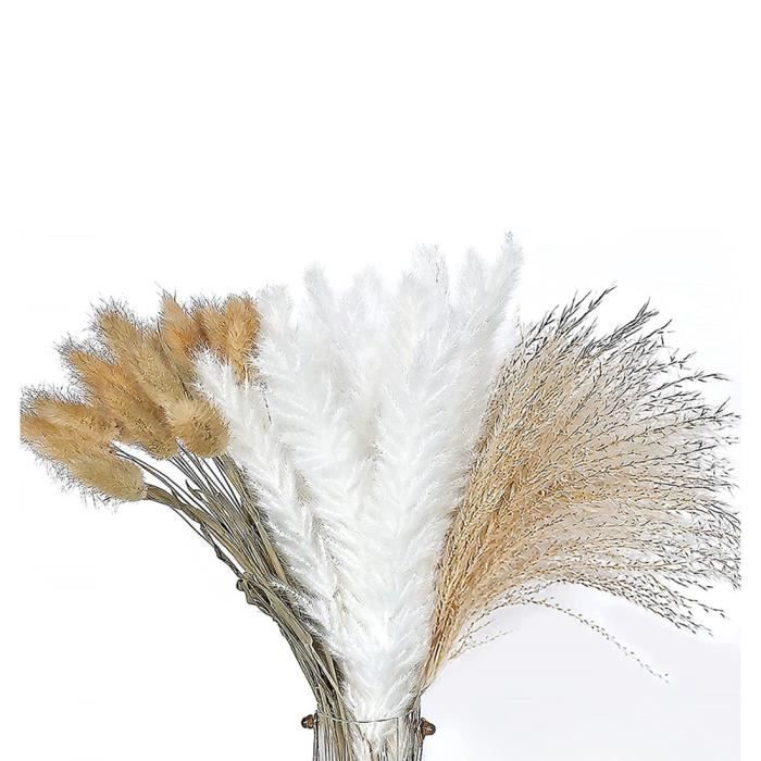 Fausse Herbe De Pampa Rouge - 12 Tiges 55 Cm, Décoration Salon, Mariage, Vase, Intérieur Extérieur Douce Et Réaliste