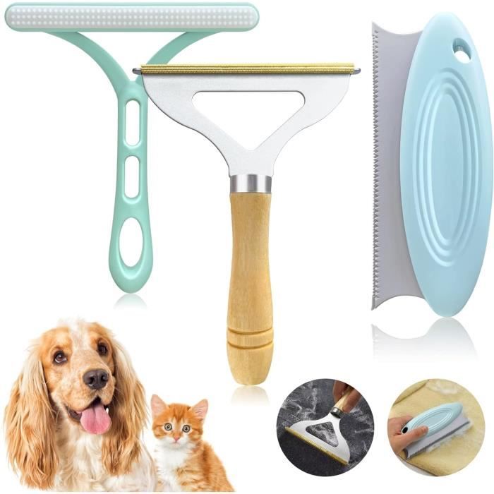 Rasoir à peluches portable efficace double lame épilateur boule de poils pour