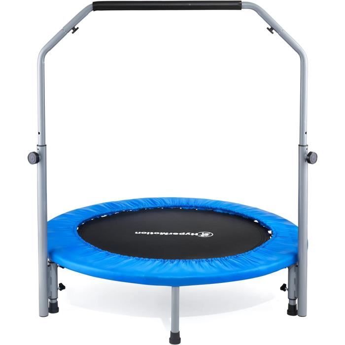 Mini Trampoline Pliable 76,2/114,3 Cm - Pour Enfants Et Adultes, Charge 90,7 Kg, Poignée Réglable - Fitness Maison