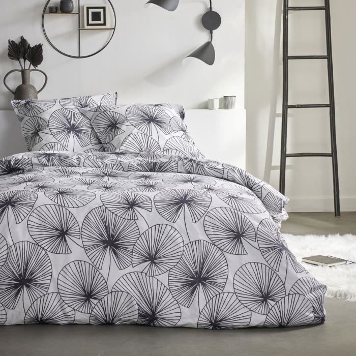 Parure de lit TODAY Sunshine 240x220 cm 2 personnes coton imprimé rayé - vue 9