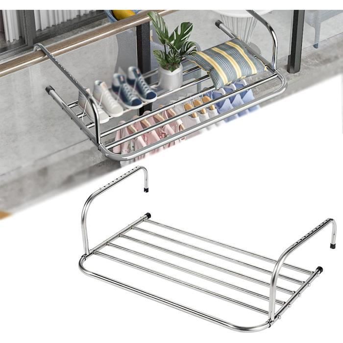 Lot De 2 étendoirs à Linge En Spirale Acier Inoxydable - Pour Draps, Couettes - Design Gain De Place, 41,8 Cm - 5