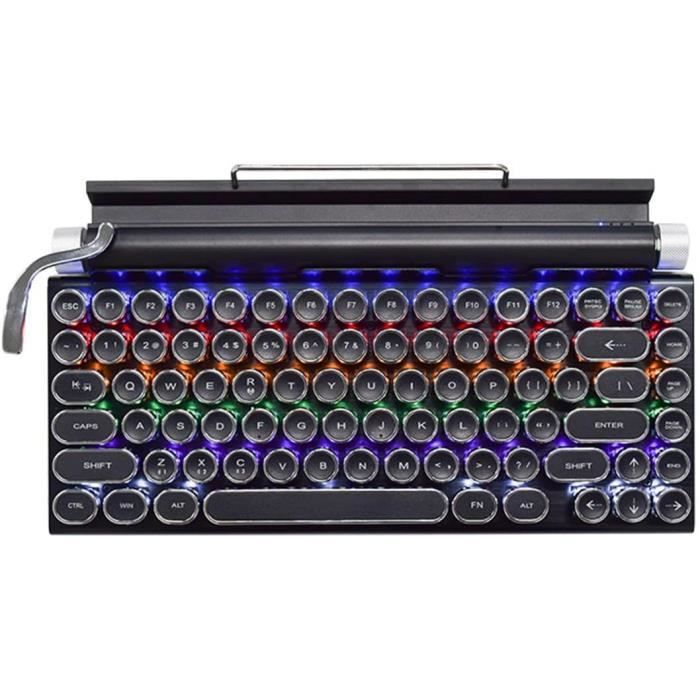 Actto B303 Clavier Sans Fil Pour Machine À Écrire Bluetooth Rétro Avec Support Intégré Pour