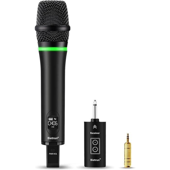 SOAIY Microphone Sans Fil UHF - Portée 50m, Autonomie 6h, 2 En 1 Casque Ou Main - Pour Conférences, Enseignement Et Guide Touristique