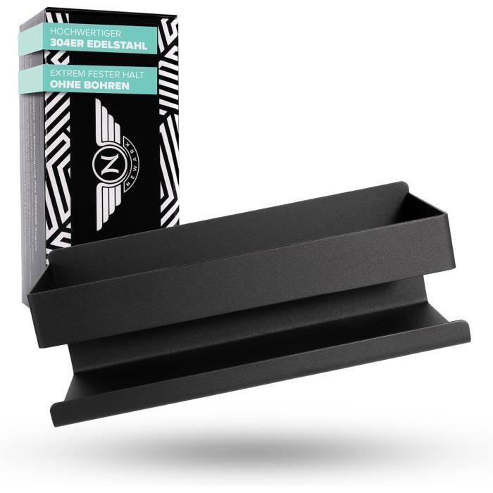 zccz Ensemble Accessoires Salle de Bain Noir -Decoration Salle de Bain avec Distributeur Savon, Porte Brosse à Dents, 2 Supports QTip et gobelet