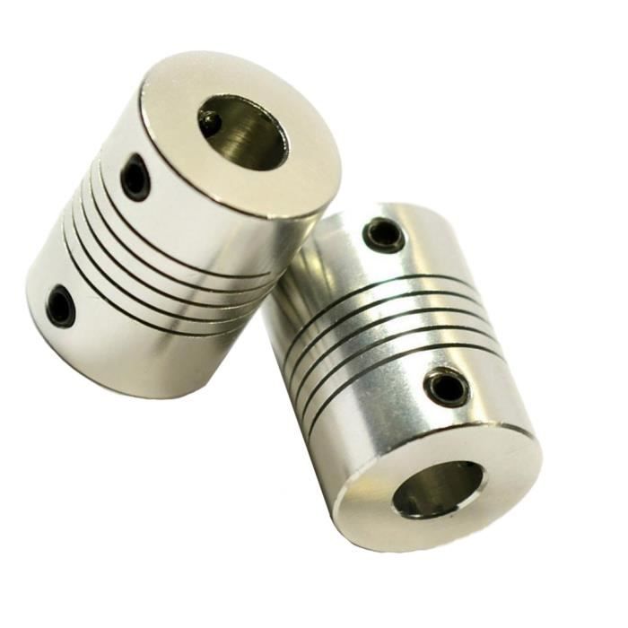 1 Coupleur D'accouplement D'arbre De Moteur Flexible En Laiton D9L20, Connecteur De Transmission De Moteur 2 Mm/2,3 Mm/3 Mm/3,17 Mm/4 Mm/5 Mm/6 Mm(2mm X 2mm