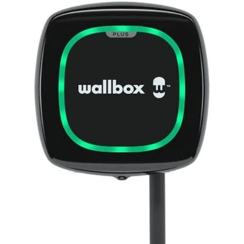 Chargeur Wallbox Pulsar Plus pour véhicules électriques - Puissance réglable jusqu'à 7.4 KW, câble de Charge Type 2, Wi-FI et Blueto
