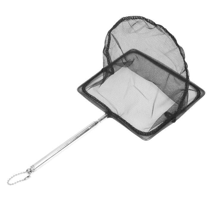 Perche Télescopique Pour épuisette De Pêche En Acier Inoxydable - 5 Sections, Longueur 40 à 150 Cm - Poignée Caoutchouc Antidérapante