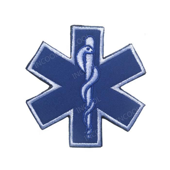 Patch Brodé – Aide Sociale Militaire Maison Blanche – Crochet Et Boucle