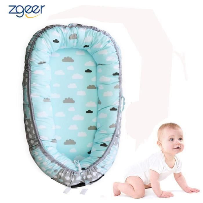 Nid Pour Bebe Cocon Pour Bebe Coussin Pour Bebe Couffin De Voyage Portable 100 Coton Anti Allergique 80x45x15cm Cdiscount Puericulture Eveil Bebe