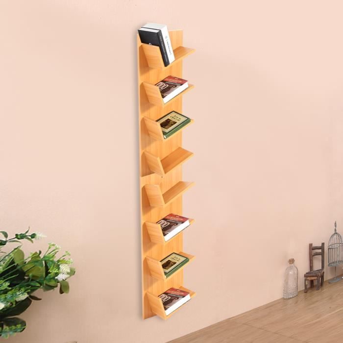 Etagere Murale Livres Cd Presentoir 8 Tier Meuble De Rangement