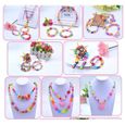 1150 Grains de Perles en Acrylique Bricolage Jouet Educatifs pour la Fabrication DIY de Bracelet Collier Bijoux Enfant Fille Cadeau-1