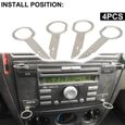 4X clés d'extraction démontage autoradio pour vw seat audi ford skoda peugeot [KINGPROSHOP]-1