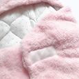 ROUND24257-Couverture en Polaire Chaud Hiver Automne Bébé Fille Gigoteuse D'emmaillotage Nouveau Né 0-3 mois à Jambes Séparés Nid-1
