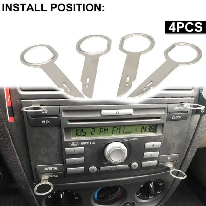 4 Clés clef extraction autoradio démontage VW autoradio POLO de
