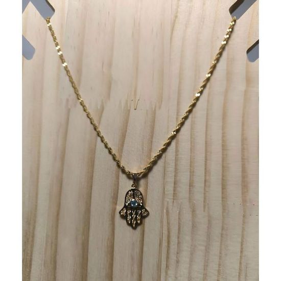 Pendentif Main de Fatma, Or Jaune 375 ou 750 - Lucas Lucor