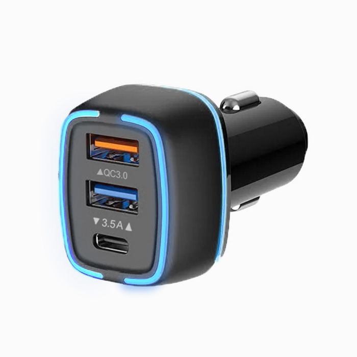 Chargeur Allume-Cigare Double Port USB Pour Voiture - Universel - Couleur Au Choix