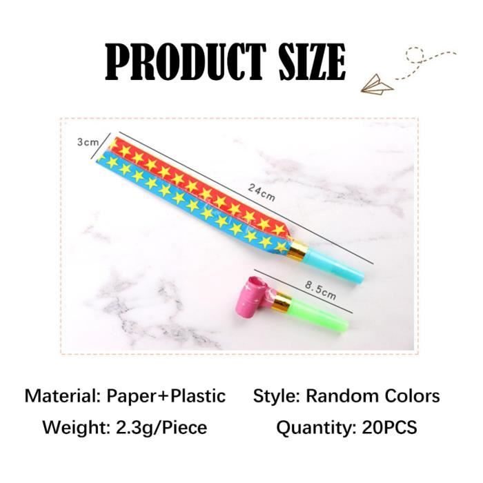 Langue De Belle Mere JSMTKJ Parti Tröten 100 PCS Partie Trompette Parti Blowouts Fête Whistles