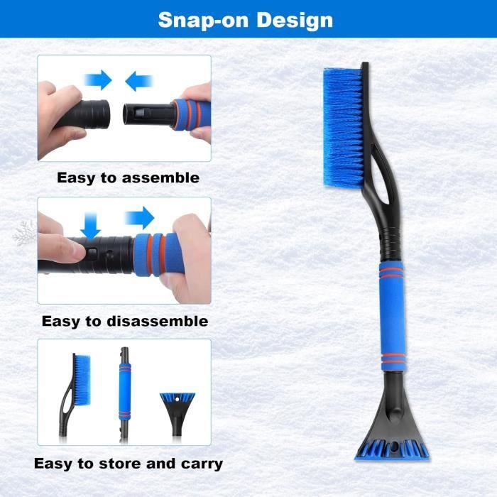 2 En 1 Brosse à Neige D'hiver Amovible,Grattoirs à Neige Pour Autograttoir A Glace Et Brosse A Neigegrattoir Pare Brisebrosse A Neige Pour Voituregrattoir A Givre Pour Voitures 88991030
