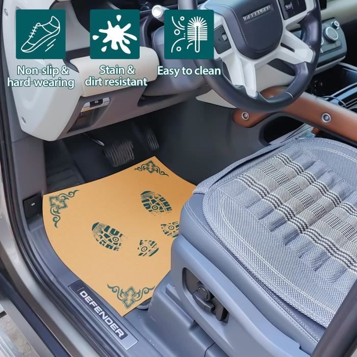 Rouleau de 250 tapis de sol jetables en plastique FINIXA pour voiture