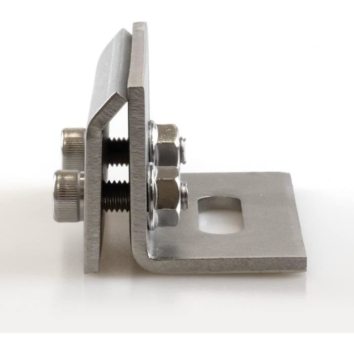 Cokritsm Lot De 6 Pinces à Verre En Acier Inoxydable De 6 à 8 Mm, Clips