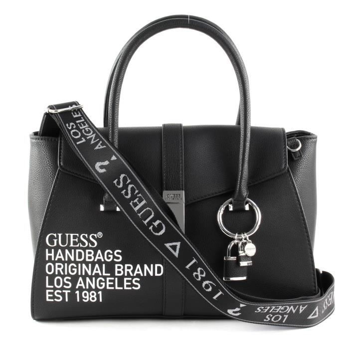 Guess asher shoulder sales bag black multi