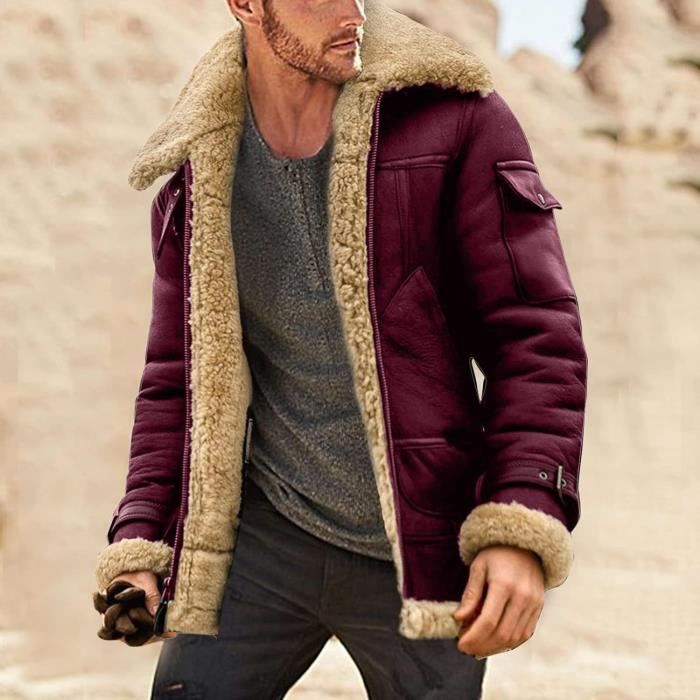 Veste velours rouge discount homme