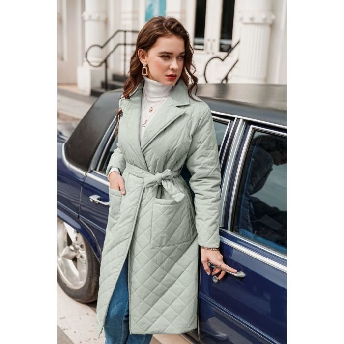Manteau femme coupe cintrée 2025