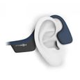 AFTERSHOKZ Casque avec micro oreille dégagée montage derrière le cou Bluetooth sans fil - Bleu nuit-2