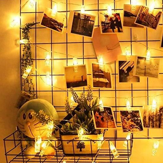 TD® guirlande lumineuse ananas boules led extérieur anniversaire intérieur  lanternes dorées pile chambre enfant chinoise jaune fête - Cdiscount Maison