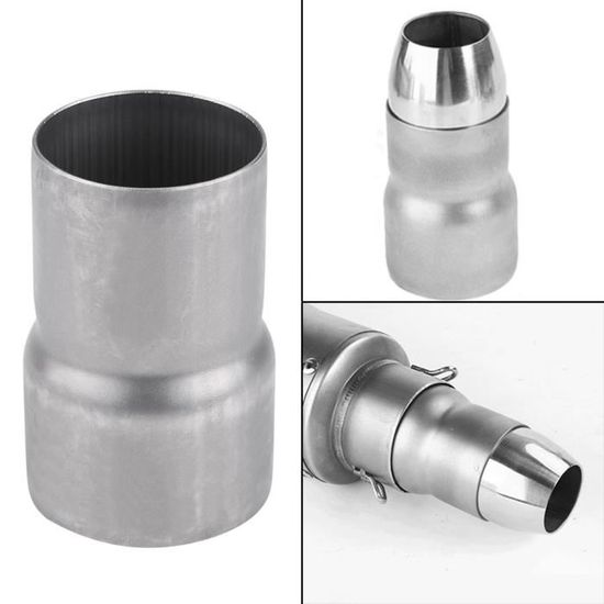 Adaptateur Réducteur D'échappement En Acier Inox – Diamètre 48 à 54 Mm, Pour Voiture Ou Moto, Sortie Droite