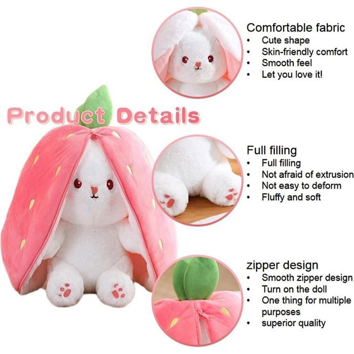 Nom Personnalisé Et Année Lapin En Peluche, Lapin En Peluche Carotte