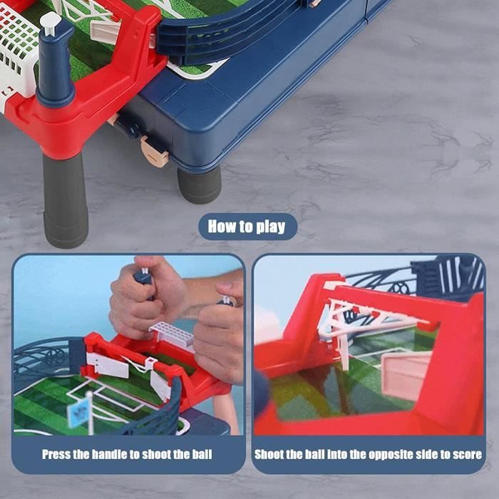 Mini Baby-foot 2 Joueurs – Table De Football Portable 32 Cm, ABS, Rangement Inclus, Pour Famille Et Amis