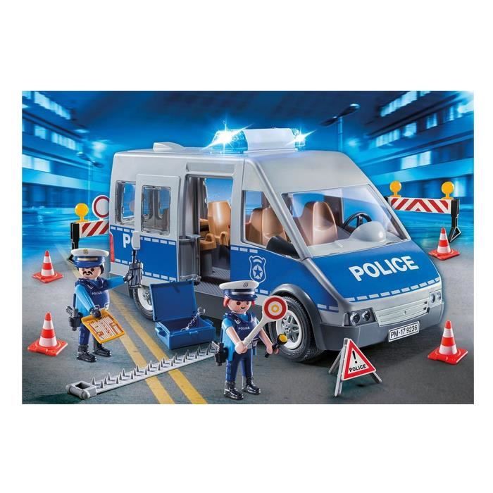 Playmobil 9236 city action traffic police van on sale