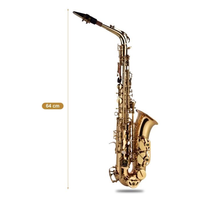 Kit Saxophone Alto Mi Bémol Corps en laiton Pratique Enseignement Débutant  avec nettoyage pinceau chiffon gants Cork graisse - Achat / Vente saxophone  Alto Eb Sax Saxophone Set 