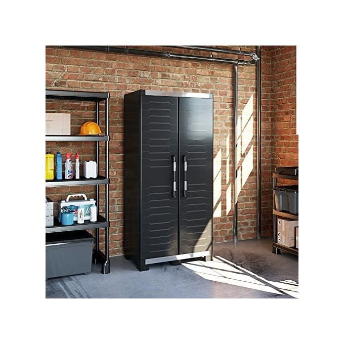 Keter Armoire Haute XL Garage Armoire en Résine Multifonctions