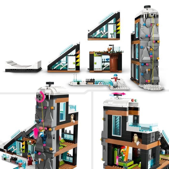 Jeux de construction LEGO®-City La station de ski Enfant 6 Ans et Plus, Jeu  de Construction 806 Pièces 60203 52665 - Cdiscount Jeux - Jouets