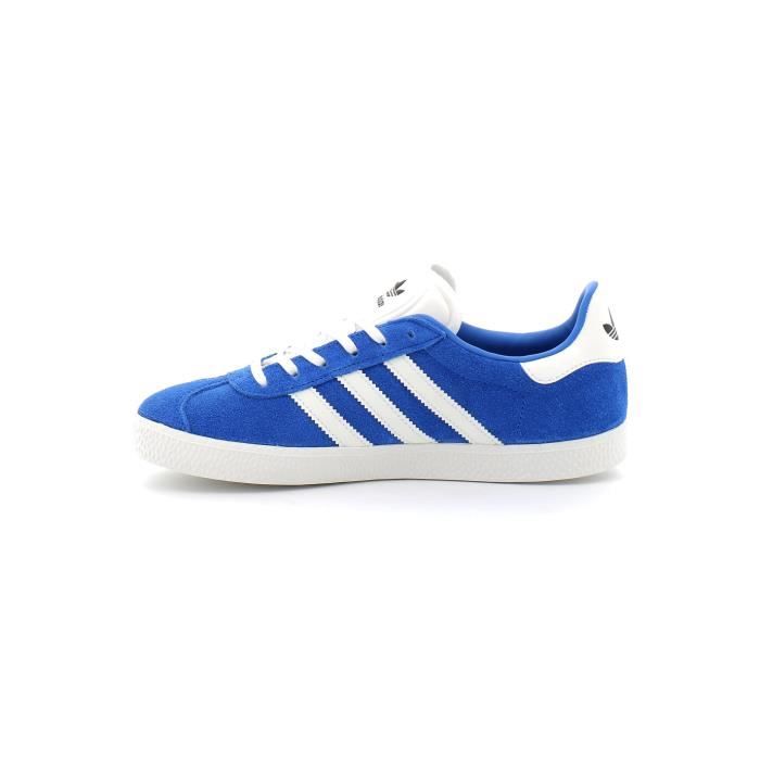 Baskets ADIDAS GAZELLE J Bleu Homme Daim Nubuck Lacets Bleu