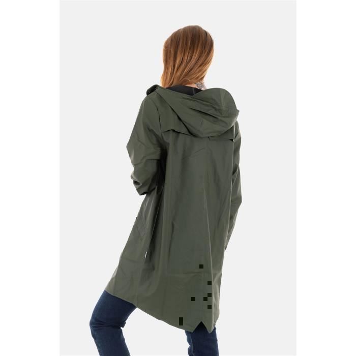 Veste Imperméable Femme Mi-Saison - Coupe-Vent Respirante Grande Taille - Raincoat Léger Avec Capuche